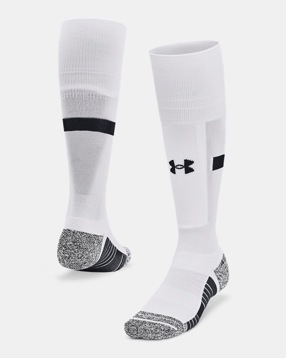 Unisex UA Magnetico Pocket Over-The-Calf Socks in White image number 0